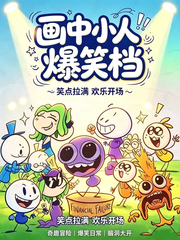 画中小人爆笑档动漫海报