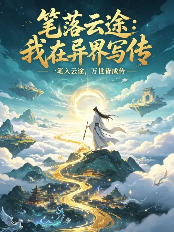 笔落云途：我在异界写传奇动漫海报
