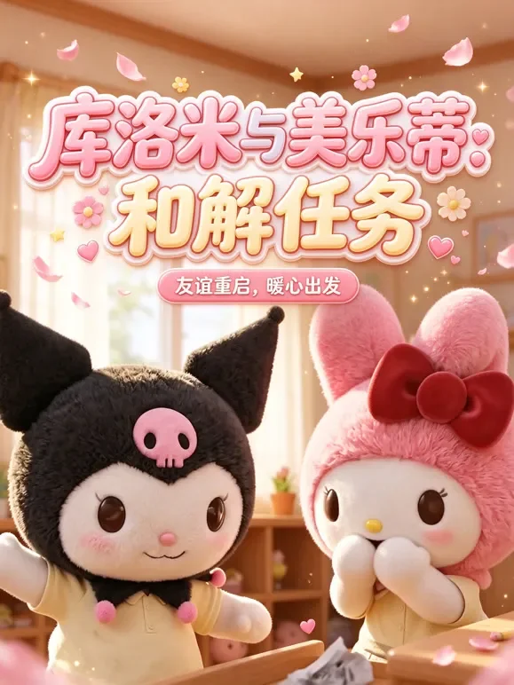 库洛米与美乐蒂：和解任务动漫海报