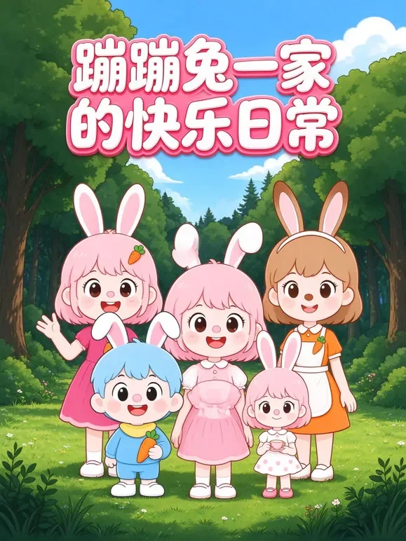 蹦蹦兔一家的快乐日常动漫海报