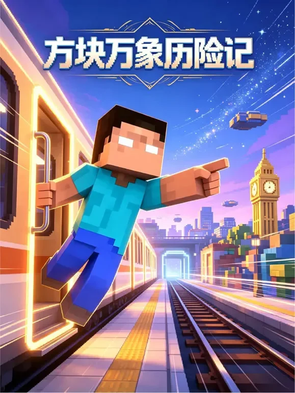 方块万象历险记动漫海报