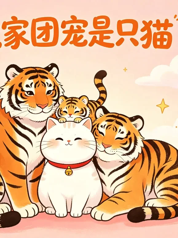 虎家团宠是只猫动漫海报