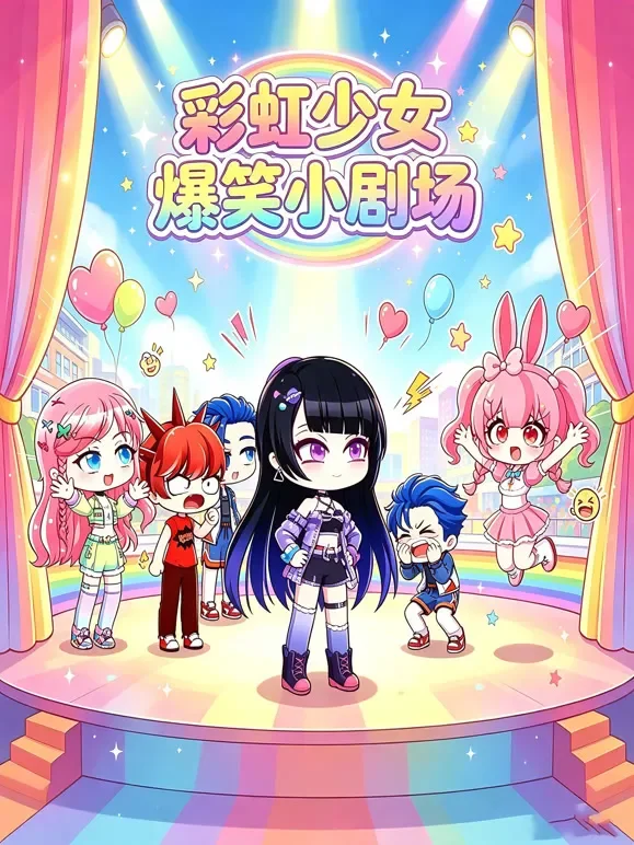 彩虹少女爆笑小剧场动漫海报