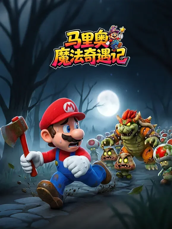 马里奥魔法奇遇记动漫海报