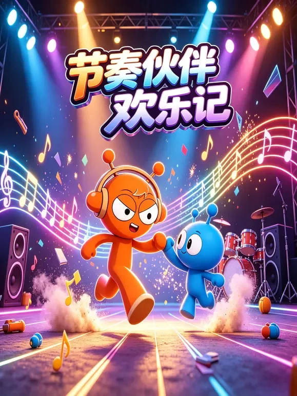 节奏伙伴欢乐记动漫海报
