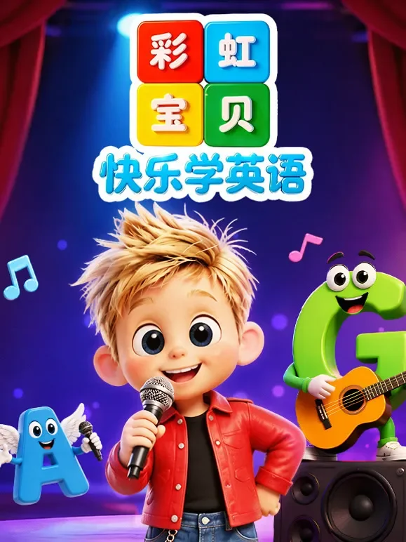 彩虹宝贝 快乐学英语动漫海报