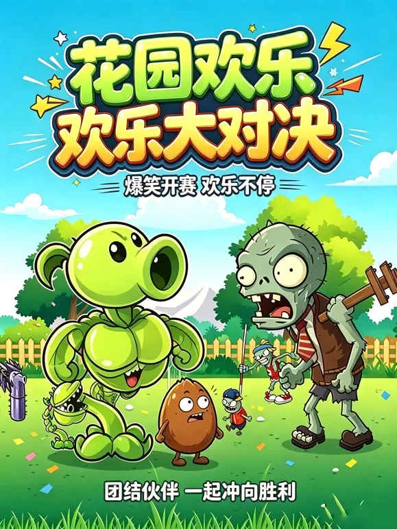 花园欢乐大对决动漫海报