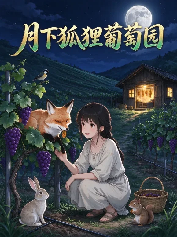 月下狐狸葡萄园动漫海报