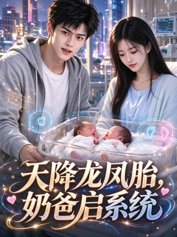 天降龙凤胎，奶爸启系统动漫海报