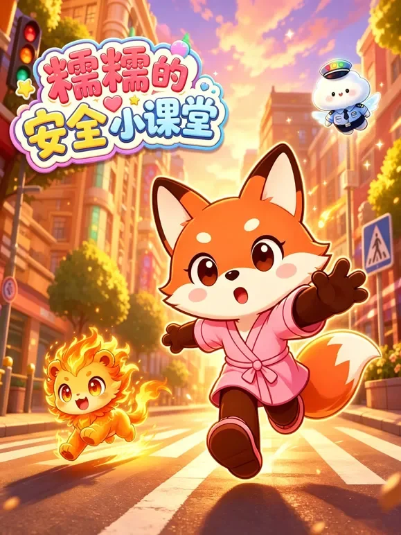 糯糯的安全小课堂动漫海报