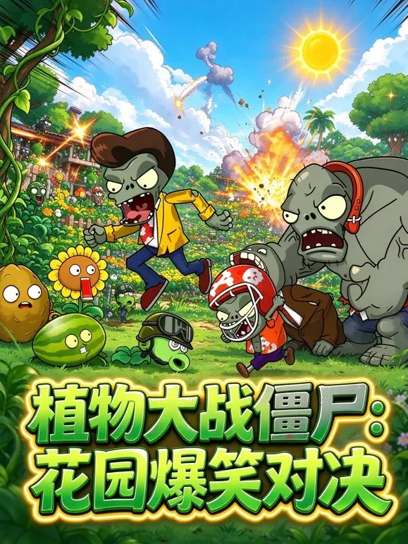 植物大战僵尸 ：花园爆笑对决动漫海报