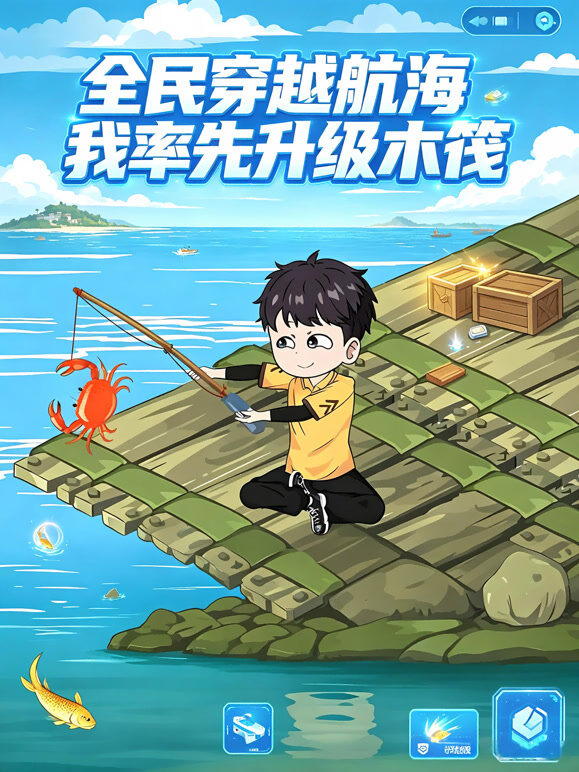 民穿越航海我率先升级木筏