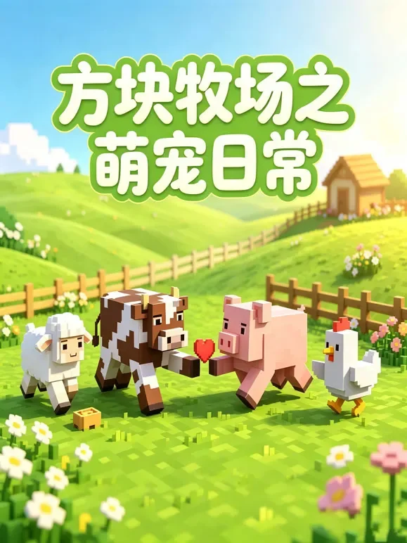 方块牧场之萌宠日常动漫海报