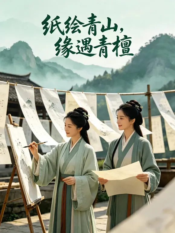 纸绘青山缘遇青檀动漫海报