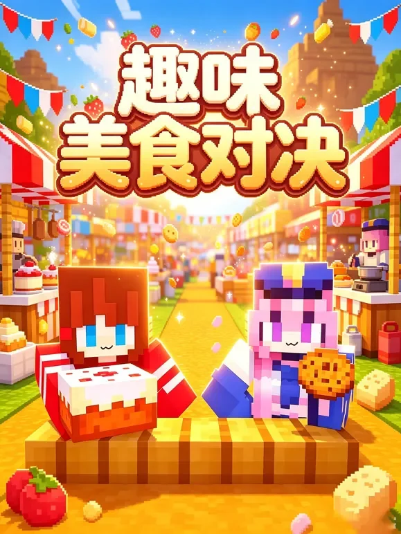 趣味美食对决动漫海报