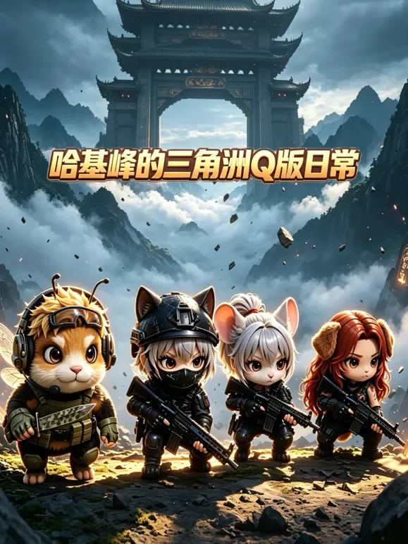 哈基峰的三角洲Q版日常动漫海报