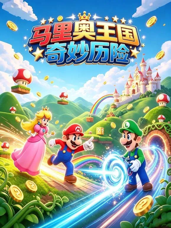 马里奥王国奇妙历险动漫海报