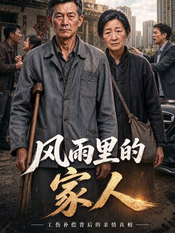 风雨里的家人