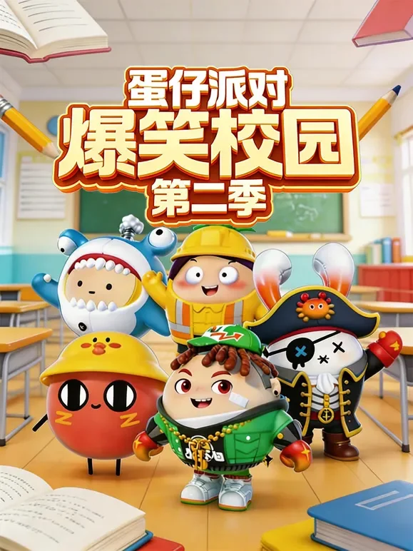 蛋仔派对爆笑校园 第二季动漫海报