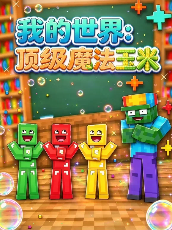 我的世界：顶级魔法玉米动漫海报