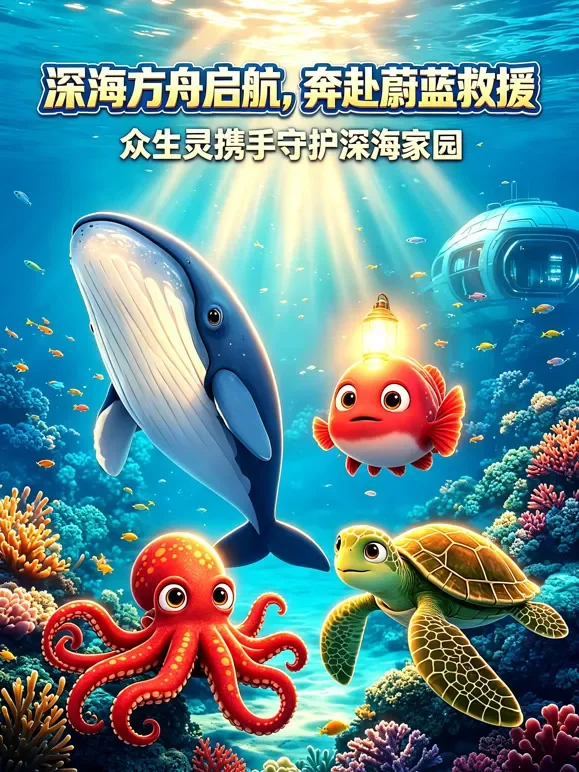 深海方舟：蓝星救援行动动漫海报