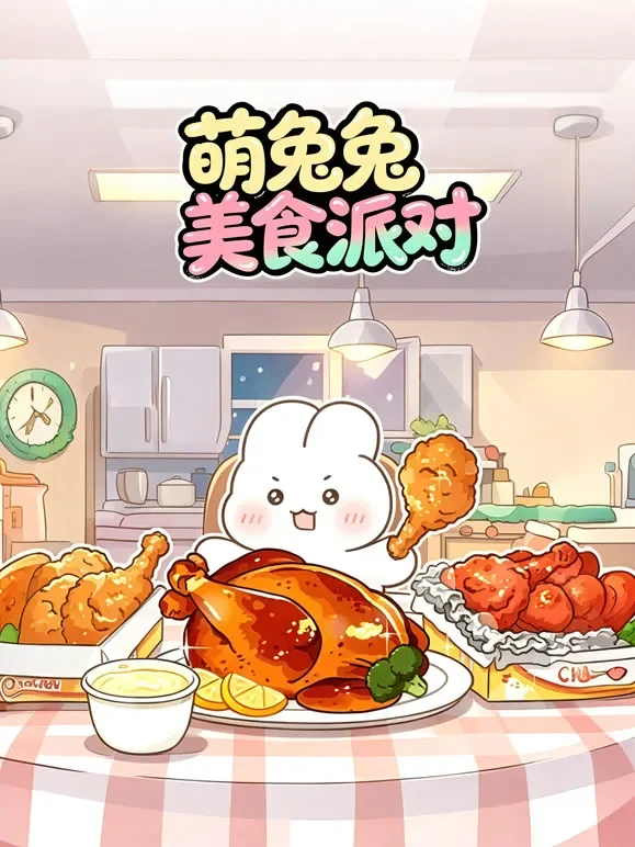 萌兔兔美食派对动漫海报