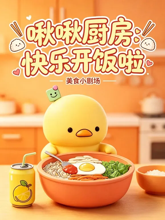 啾啾厨房：快乐开饭啦动漫海报