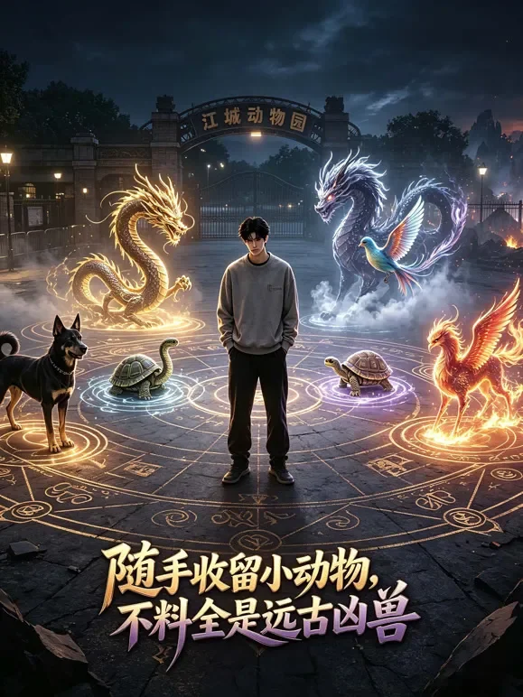 随手收留小动物，不料全是远古凶兽动漫海报