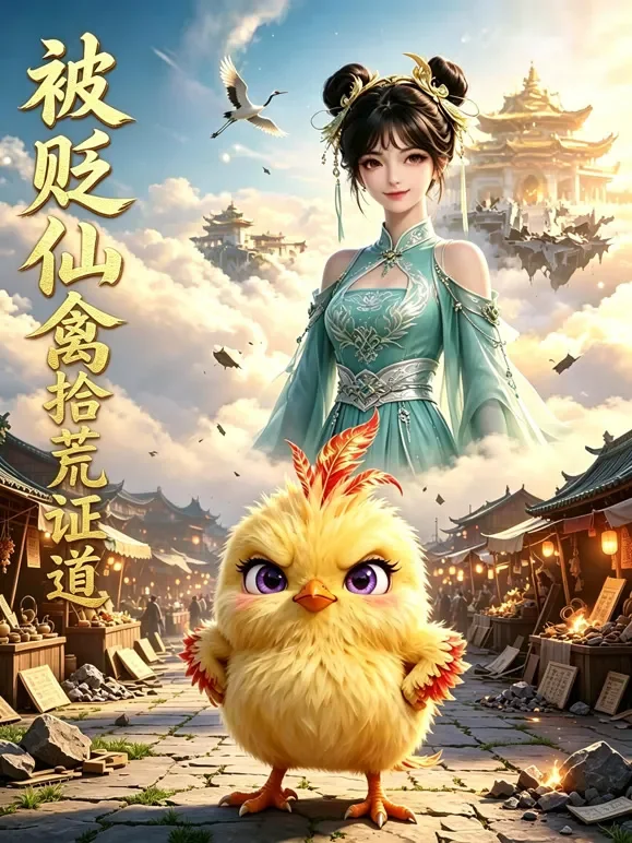 被贬仙禽，拾荒证道动漫海报
