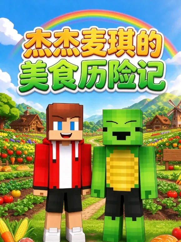 杰杰麦琪的美食历险记动漫海报