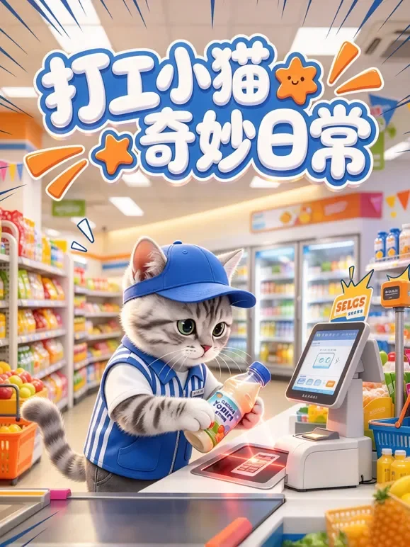 打工小猫奇妙日常动漫海报