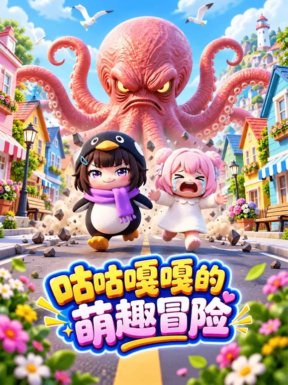 咕咕嘎嘎的萌趣冒险动漫海报