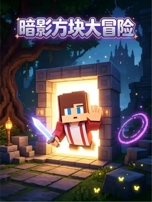 暗影方块大冒险动漫海报