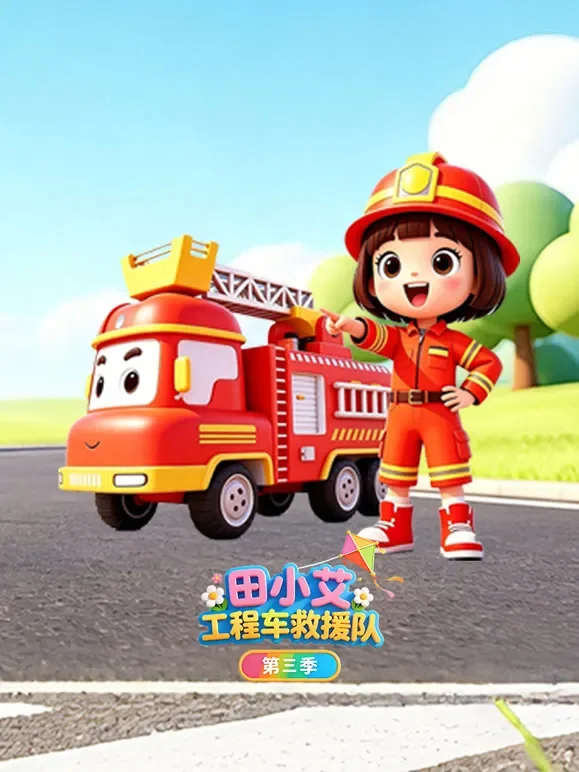 田小艾识字启蒙之工程车救援队 第3季动漫海报