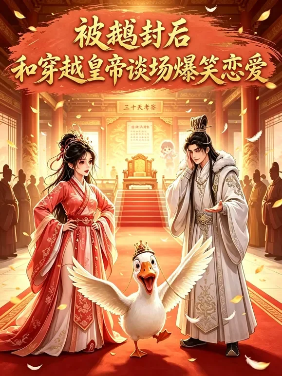 被鹅封后，和穿越皇帝谈场爆笑恋爱动漫海报