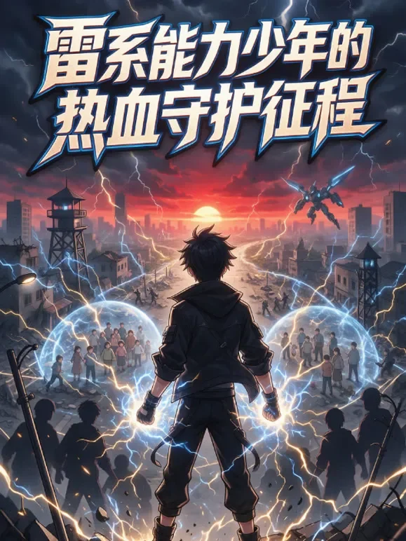 雷系能力少年的热血守护征程动漫海报