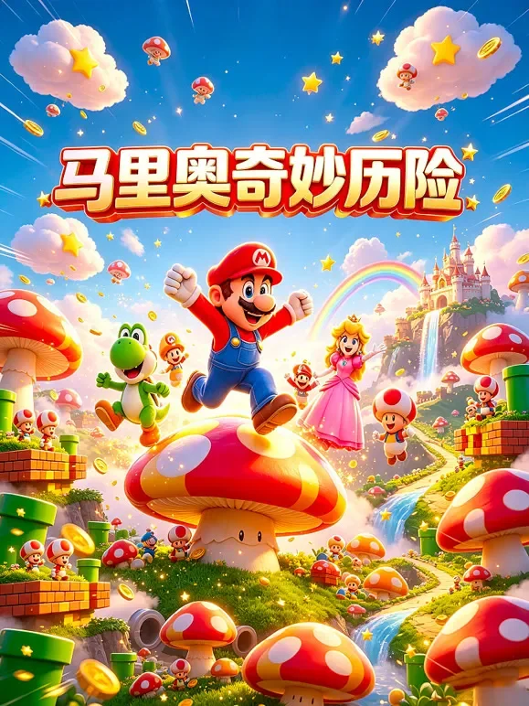 马里奥奇妙历险动漫海报