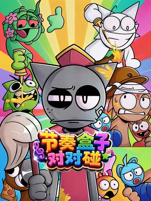 节奏盒子对对碰动漫海报