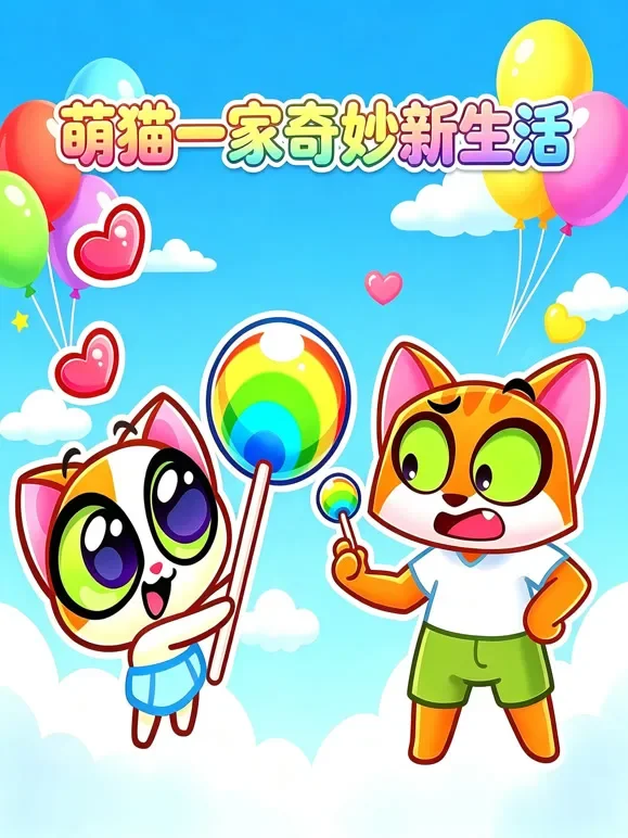 萌猫一家奇妙新生活动漫海报