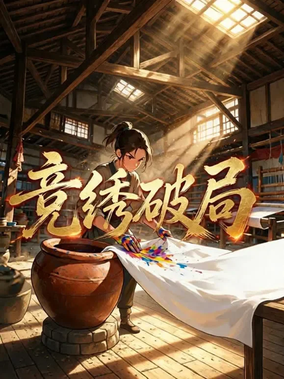 竞绣破局动漫海报