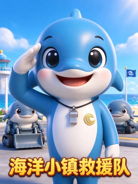 海洋小镇救援队动漫海报