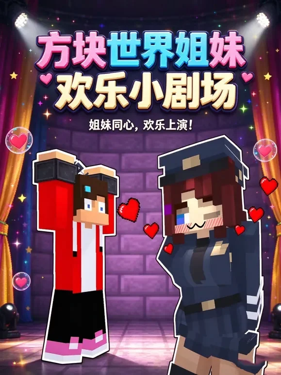 方块世界姐妹欢乐小剧场动漫海报