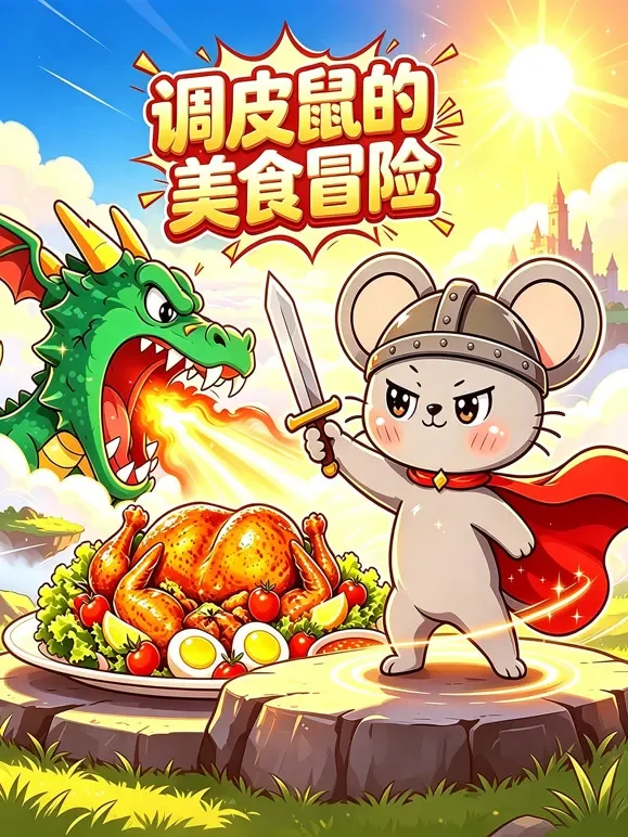调皮鼠的美食冒险动漫海报