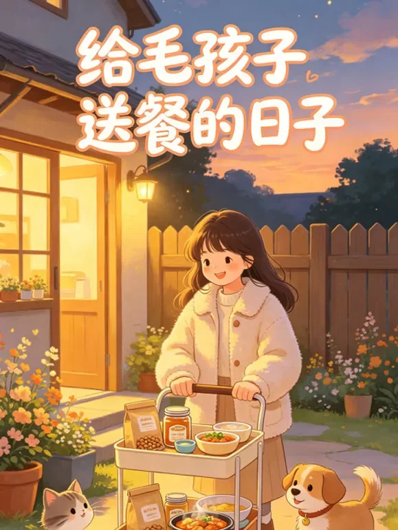 给毛孩子送餐的日子动漫海报
