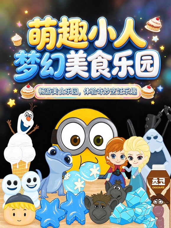 萌趣小人梦幻美食乐园