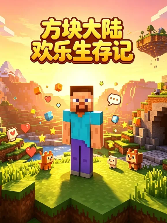 方块大陆欢乐生存记动漫海报