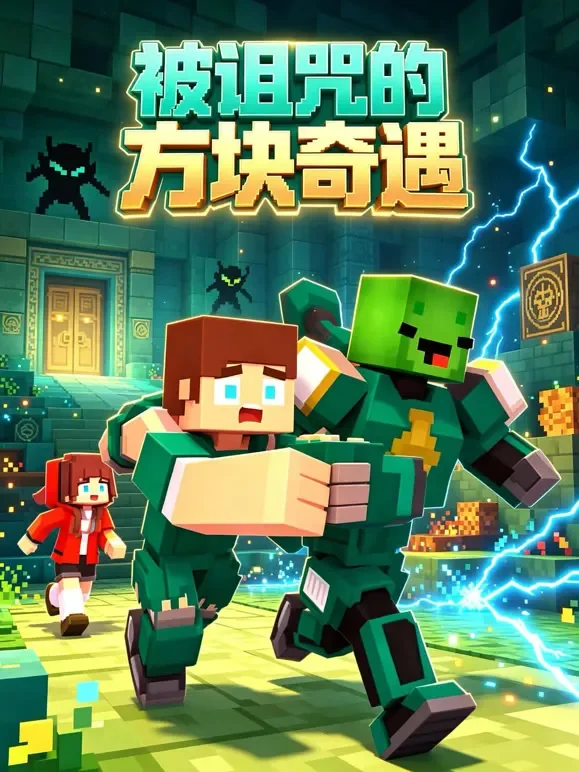 被诅咒的方块奇遇动漫海报