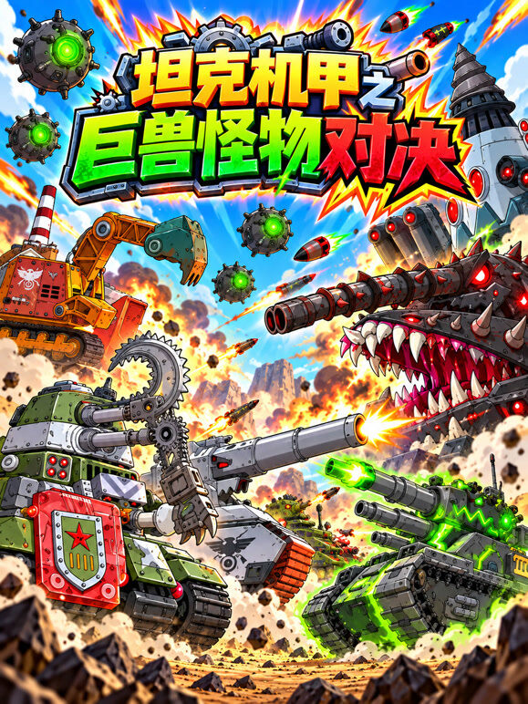 坦克机甲之巨兽怪物对决
