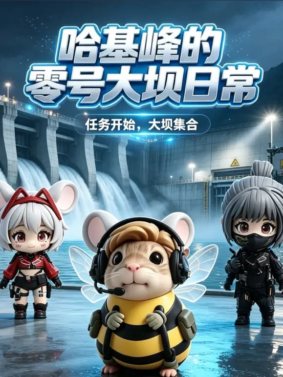哈基峰和麦小鼠零号大坝日常动漫海报