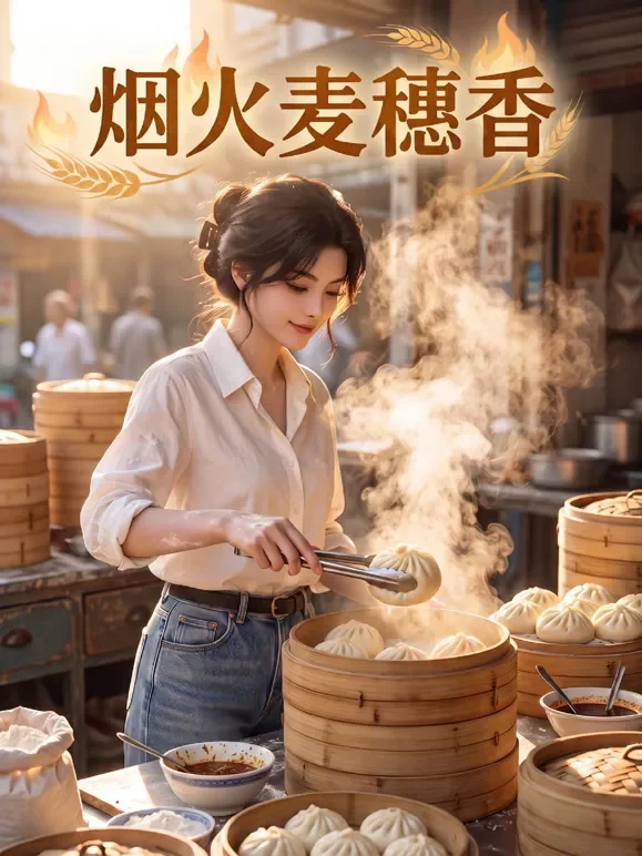 烟火麦穗香动漫海报